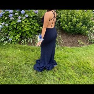 Selling Navy Blue Sparkly Prom Dress !!